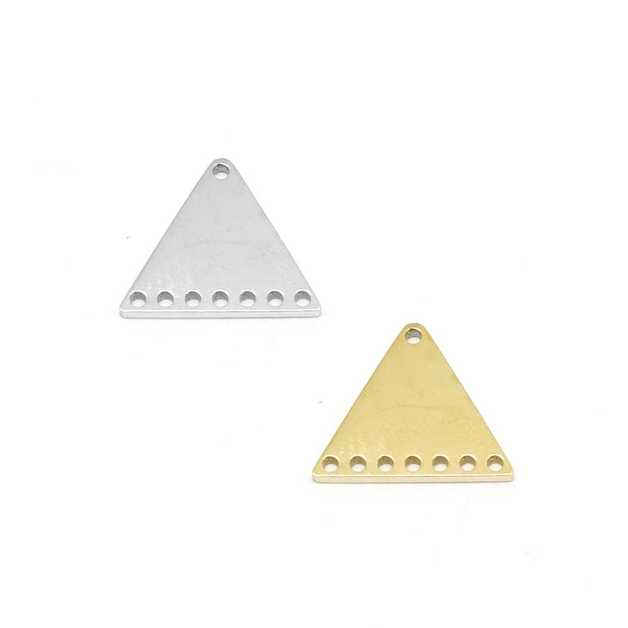 Silver-Plated Stainless Steel Beadable 1 to 7 Triangular Link from the Chic Collection