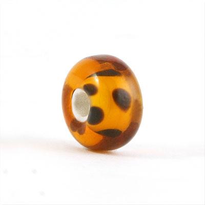 13mm Tiger Spotted Rondelle Glass Beads  - Large Hole - Goody Beads