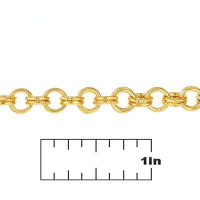 6mm Gold Plated Double Cable Chain - Goody Beads