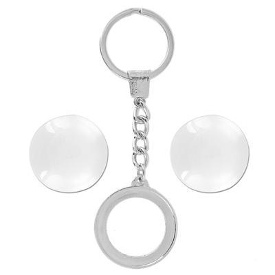 Key Chain Kit with Circle Bezel - Goody Beads