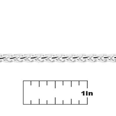 4.5mm Imitation Rhodium Finish Brass Rope Chain - Goody Beads