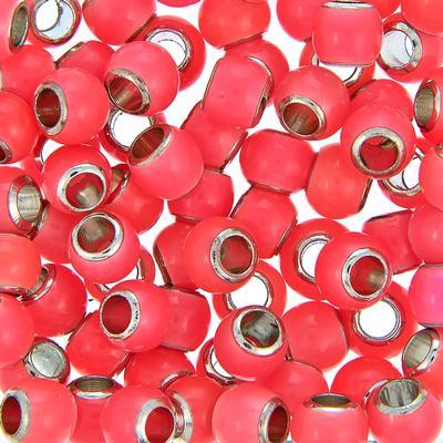 8mm Pink Rounded Glow Beads - Goody Beads