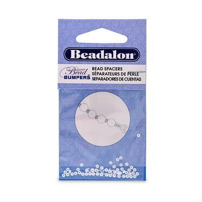 2mm White Rondelle Bead Bumpers from Beadalon - Goody Beads