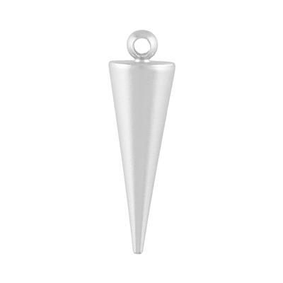 20mm Matte Silver Rhodium Dagger Charm - Goody Beads