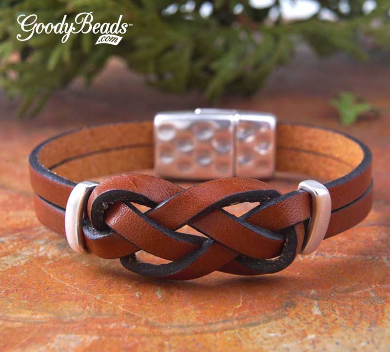 DIY Josephine Infinity Leather Knot Bracelet