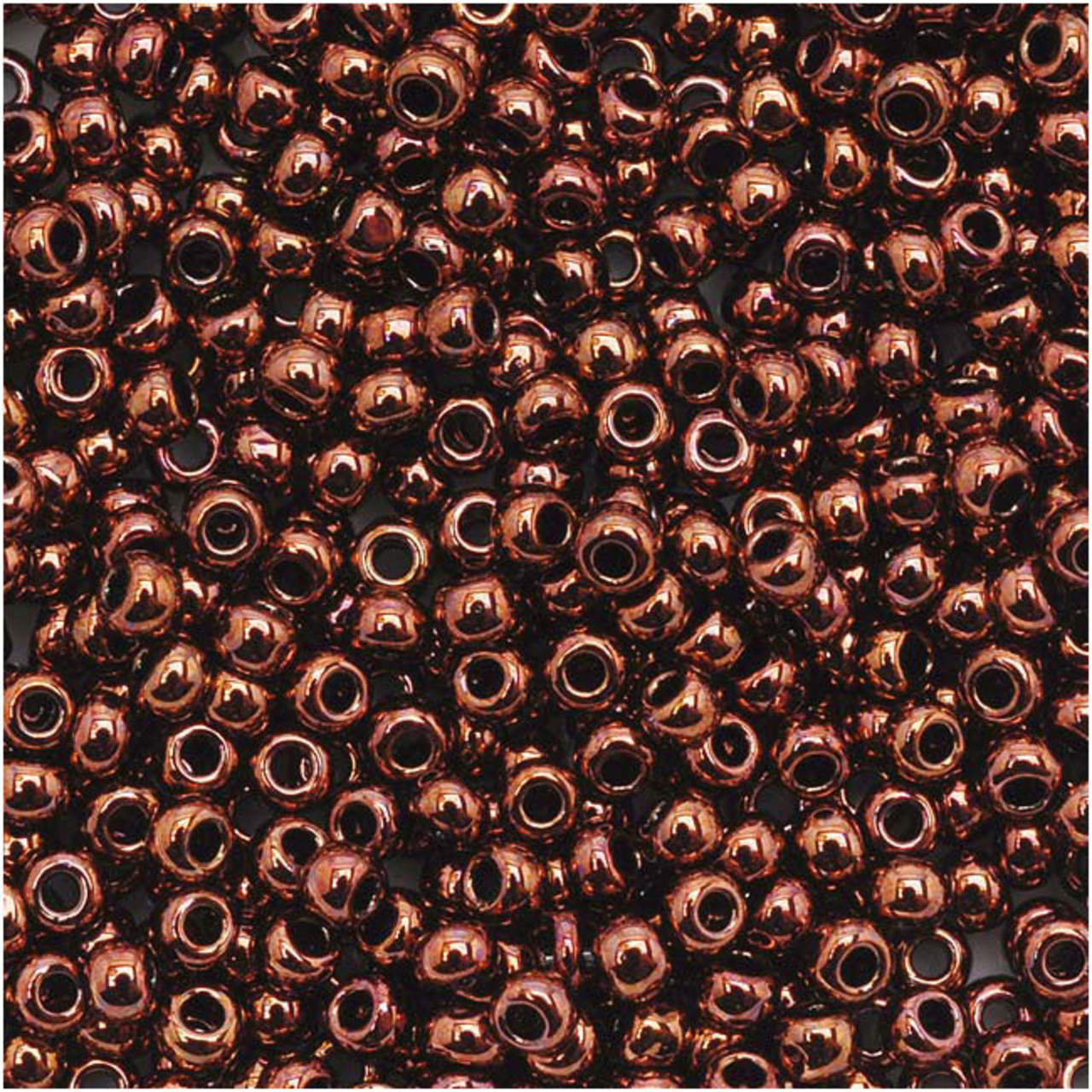 TOHO Bead Round 11/0 Metallic Dark Copper, 2.5-Inch Tube