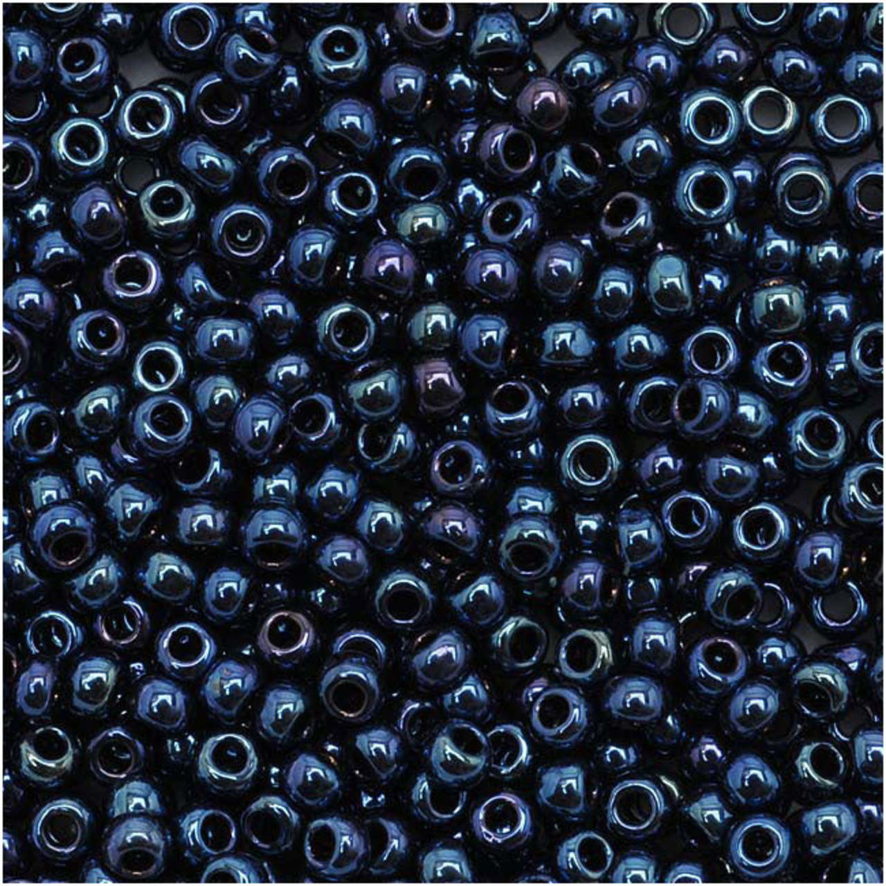 TOHO Bead Round 11/0 Metallic Dark Navy Iris, 2.5-Inch Tube