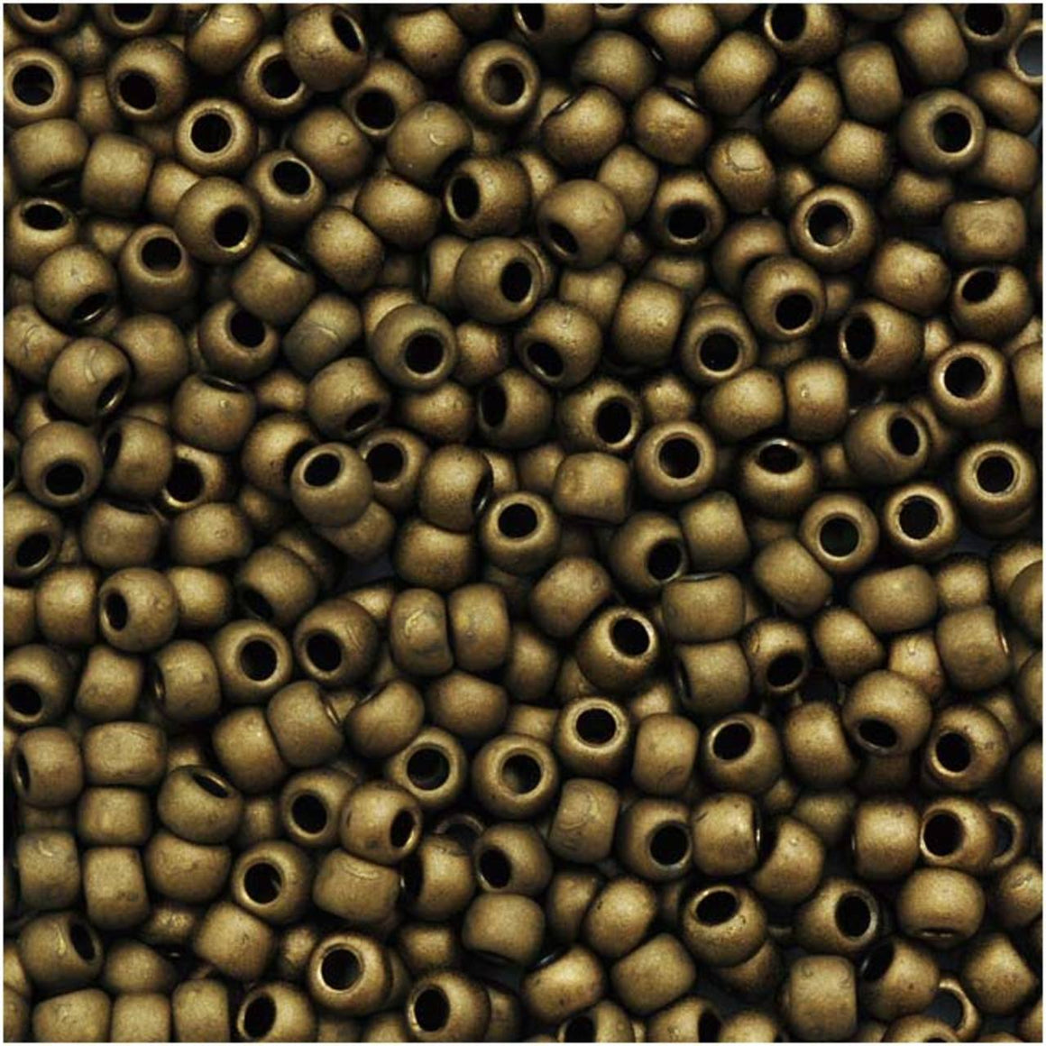 TOHO Bead Round 11/0 Matte Opaque Soft Brown, 2.5-Inch Tube