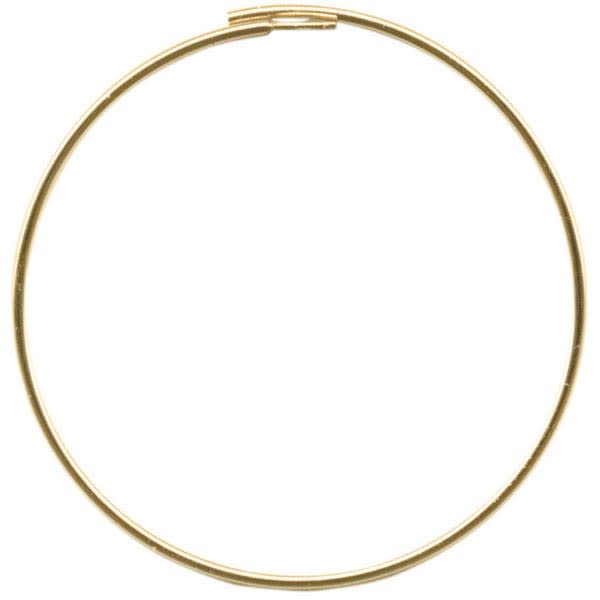 Gold Plated Earring Hoop Component, Manipulating, 1" (1 Pair)