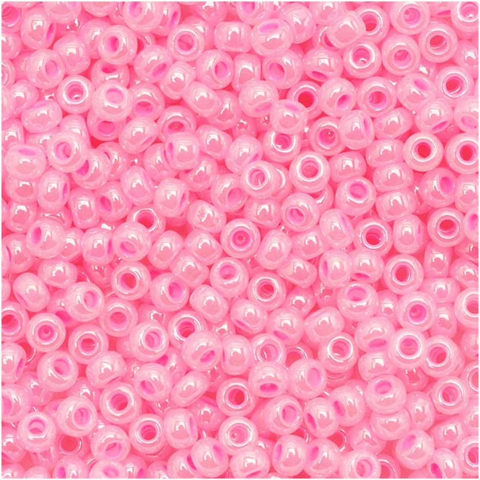 TOHO Bead Round 11/0 Ceylon Pink Pearl, 2.5-Inch Tube