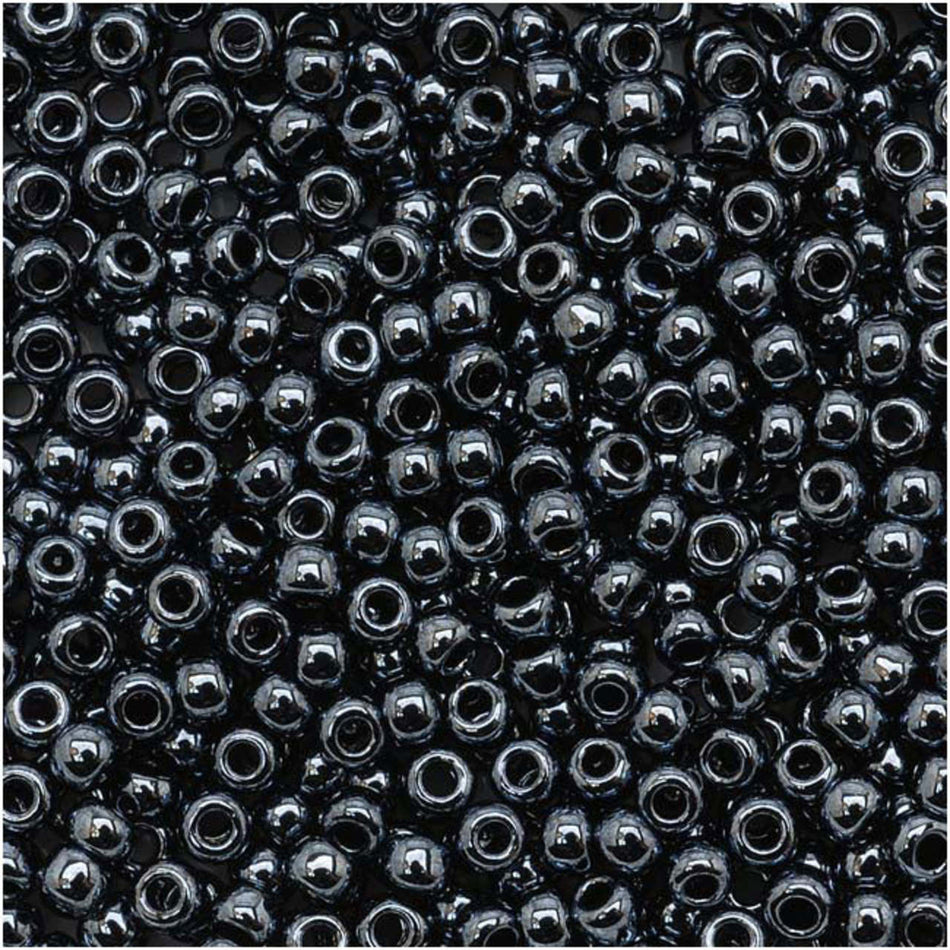 TOHO Bead Round 11/0 Metallic Hematite, 2.5-Inch Tube