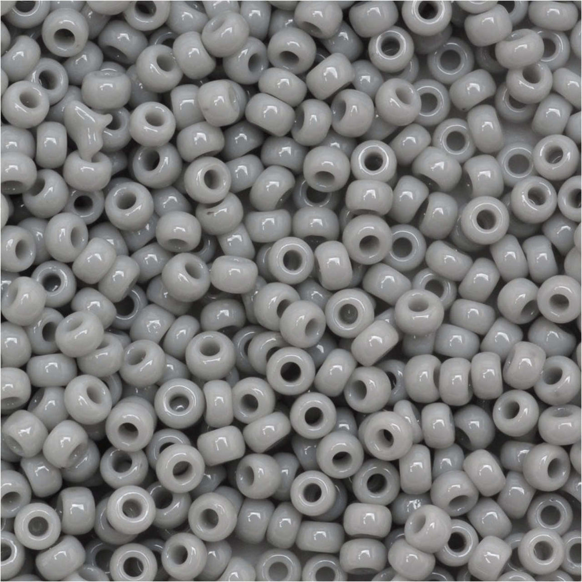 TOHO Bead Round 11/0 Opaque Gray, 2.5-Inch Tube