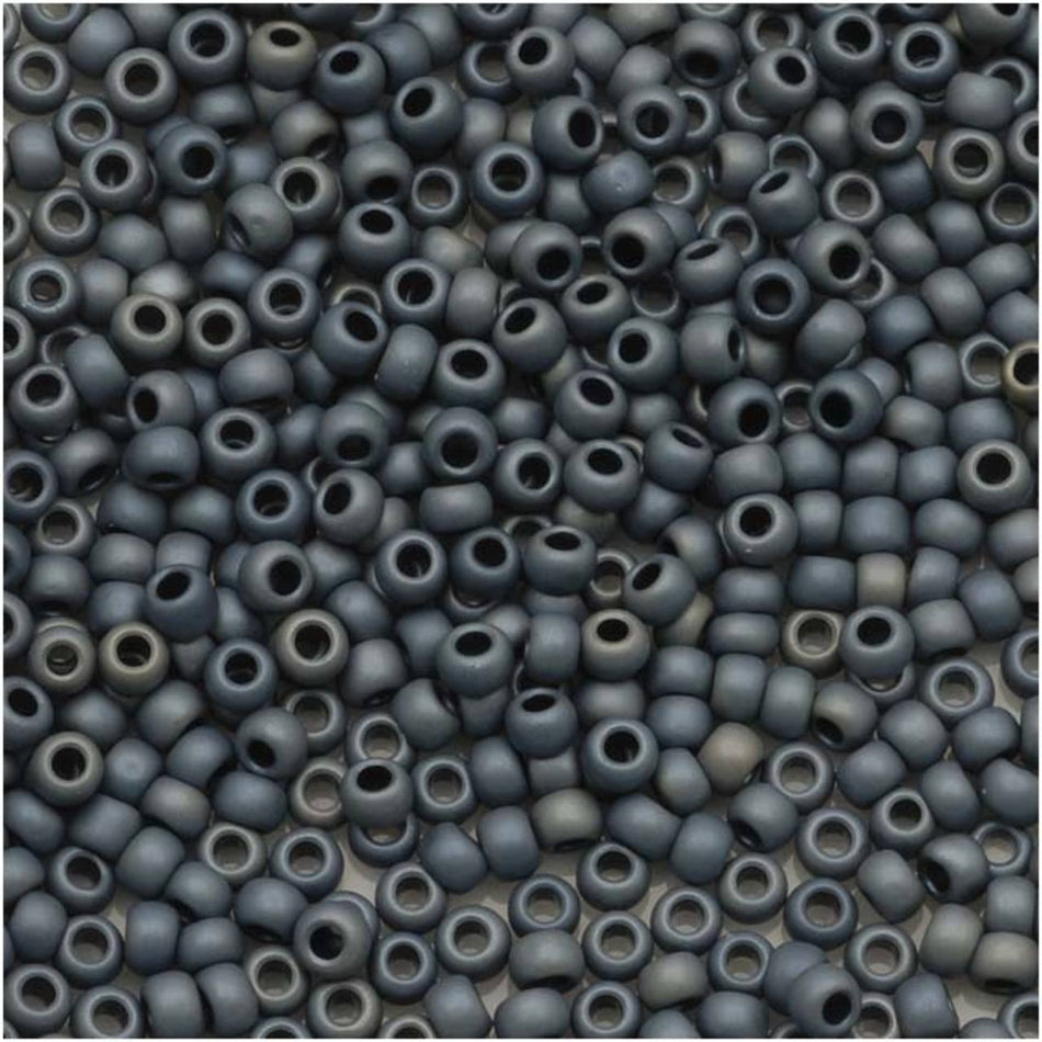 TOHO Bead Round 11/0 Matte Opaque Slate Blue, 2.5-Inch Tube