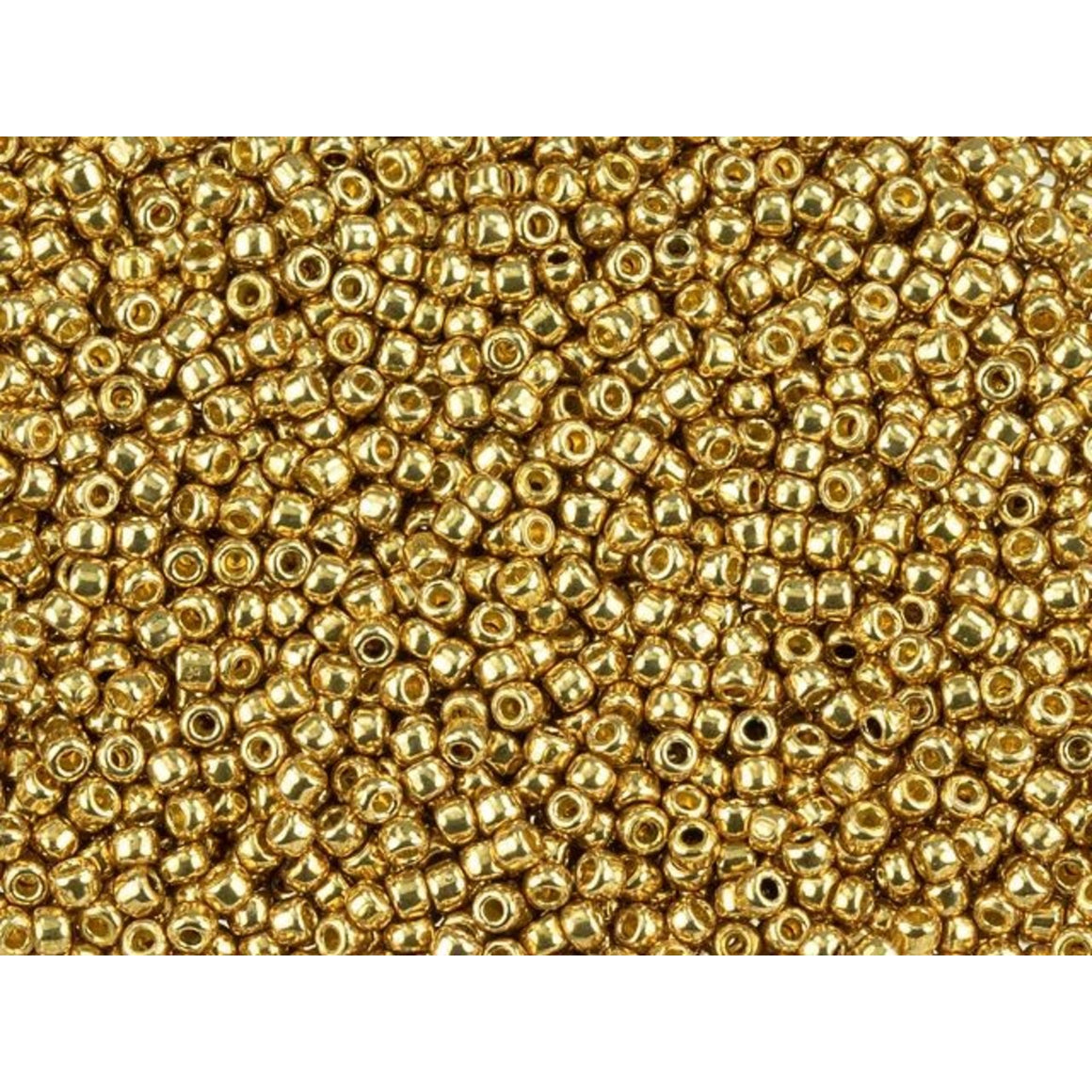 TOHO Round Bead 11/0 PermaFinish Galvanized Golden Fleece 2.5-Inch Tube