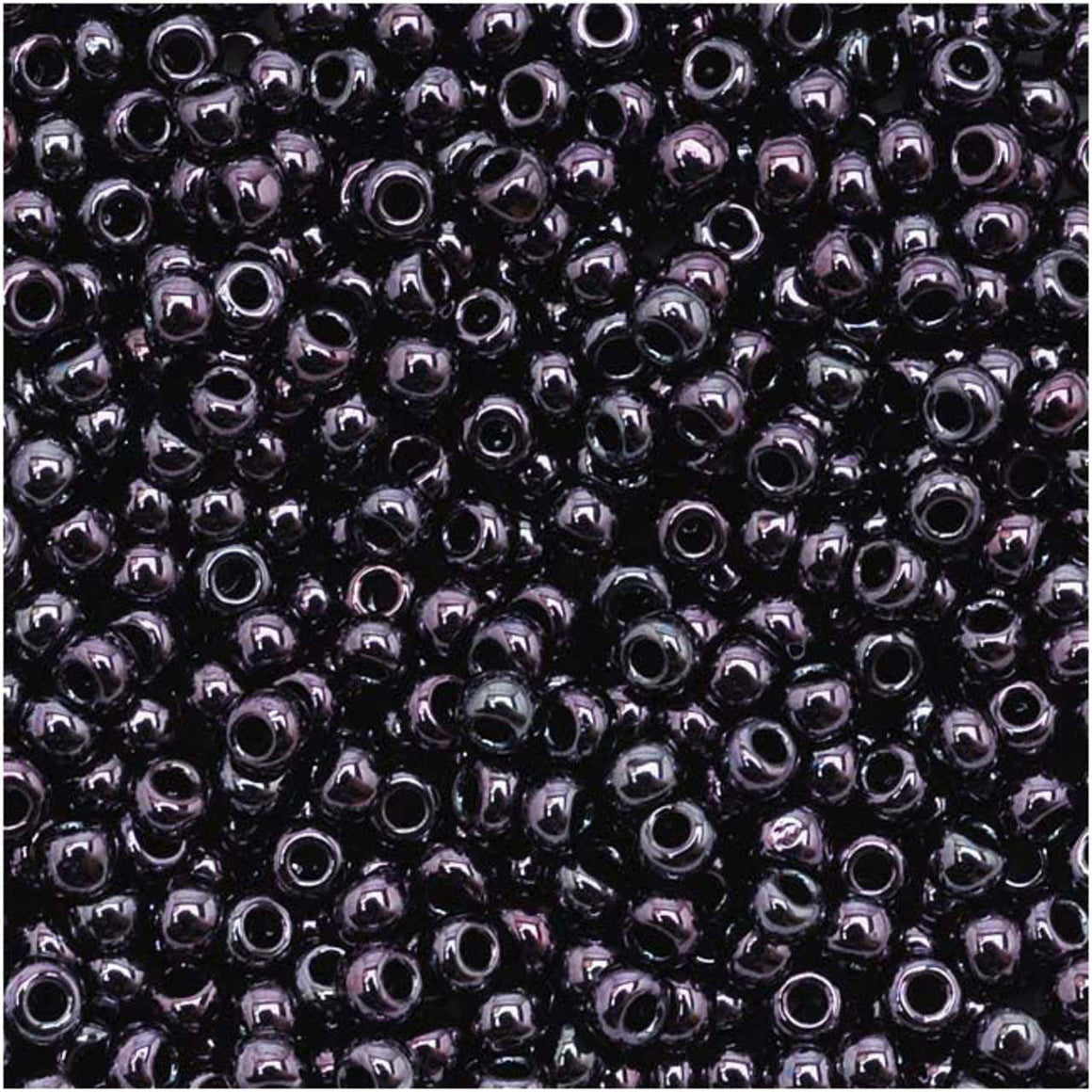 TOHO Bead Round 11/0 Metallic Amethyst Gunmetal, 2.5-Inch Tube