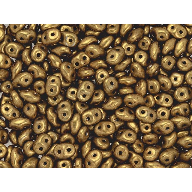 SuperDuo 2 x 5mm ColorTrends Saturated Metallic Ceylon Yellow 2-Hole Seed Bead 2.5-Inch Tube