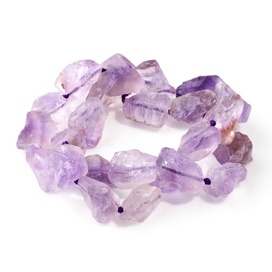 Amethyst 12-15mm Nugget - 15-16 Inch