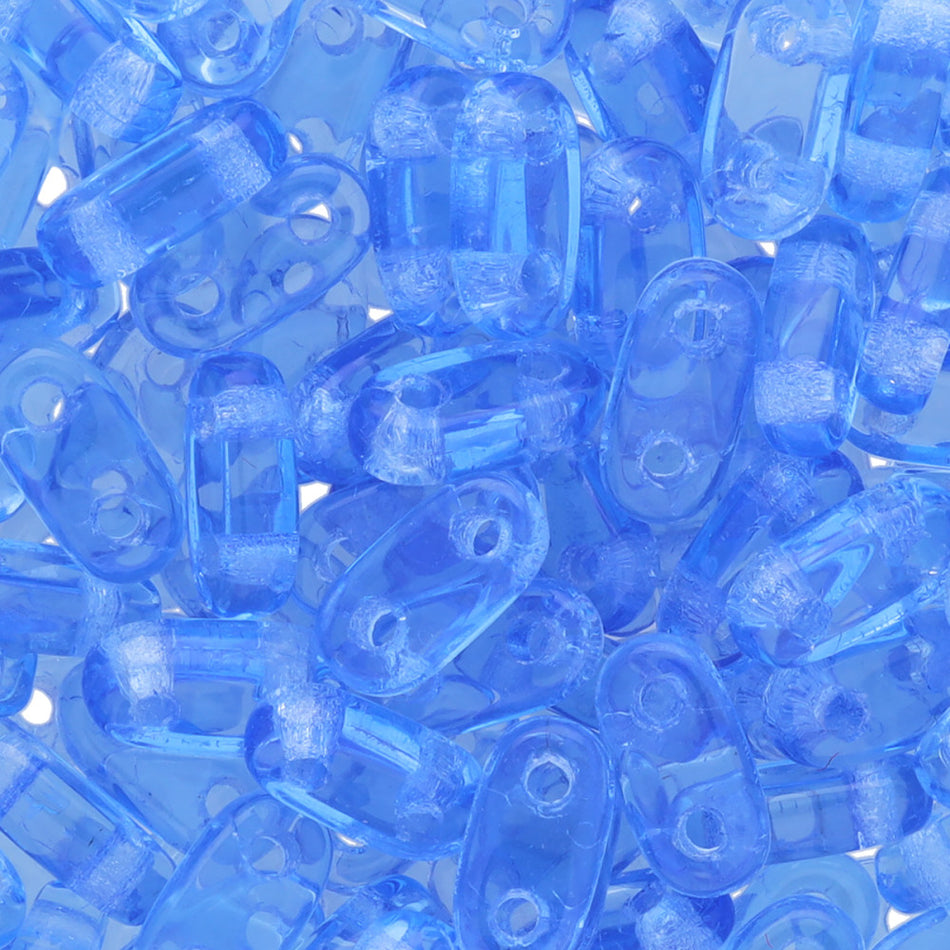 6x2mm SapphireTwo Hole Bar Czech Beads by CzechMates