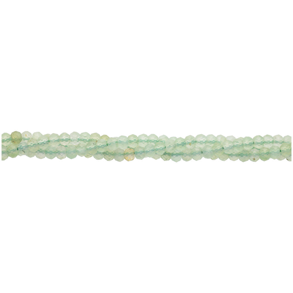 Prehnite 4mm Rondelle Faceted A Grade - 15-16 Inch