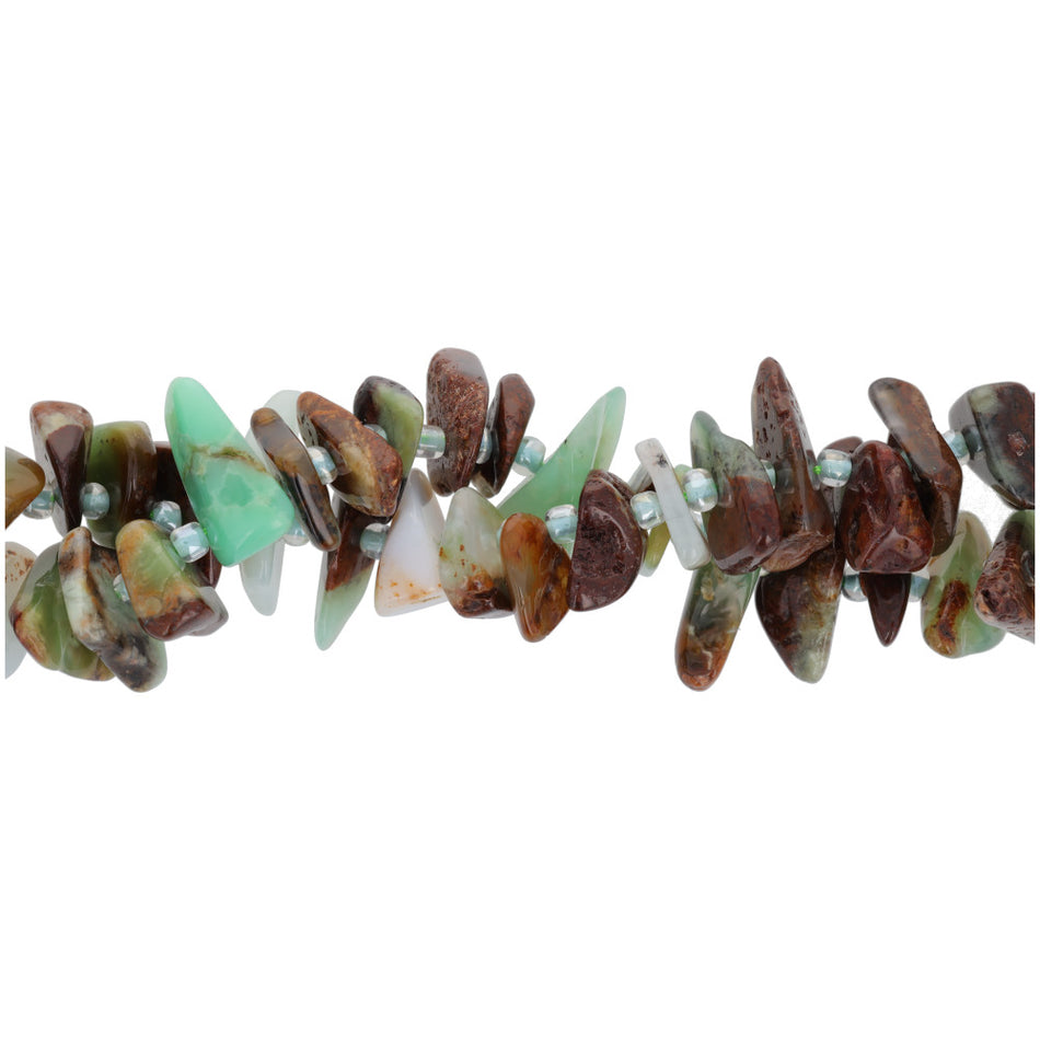 Australian Chrysoprase 4x10mm Chip - 15-16 Inch