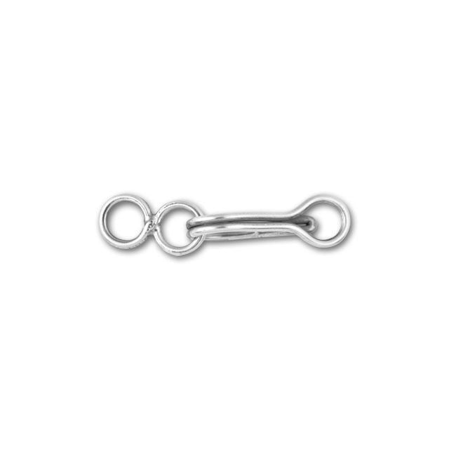 Bali Silver Hook and Eye Clasp Set