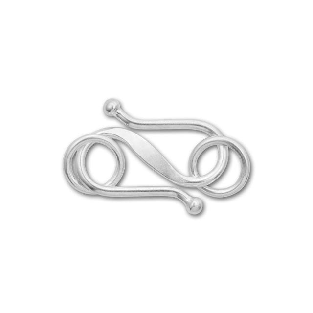 Bali Silver Wide Simple S Clasp