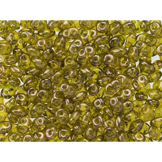 SuperDuo 2 x 5mm Jonquil Vega 2-Hole Seed Bead 2.5-Inch Tube