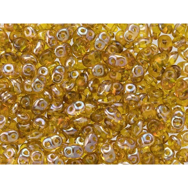 SuperDuo 2 x 5mm Jonquil Celsian 2-Hole Seed Bead 2.5-Inch Tube