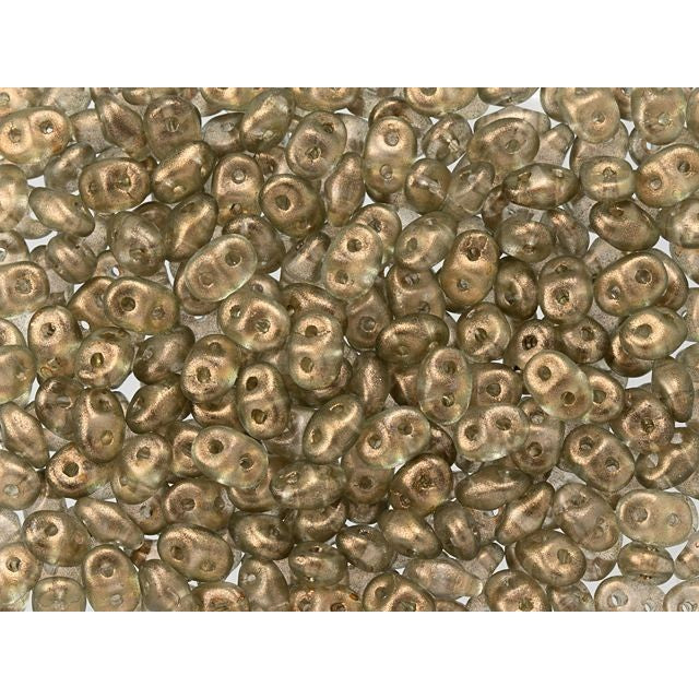 SuperDuo 2 x 5mm Linen Halo 2-Hole Seed Bead 2.5-Inch Tube