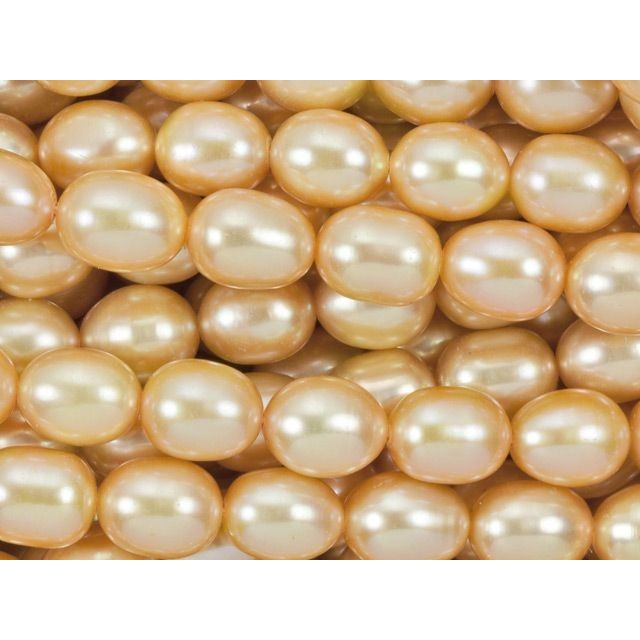 Butterscotch Rice Freshwater Pearl Strand