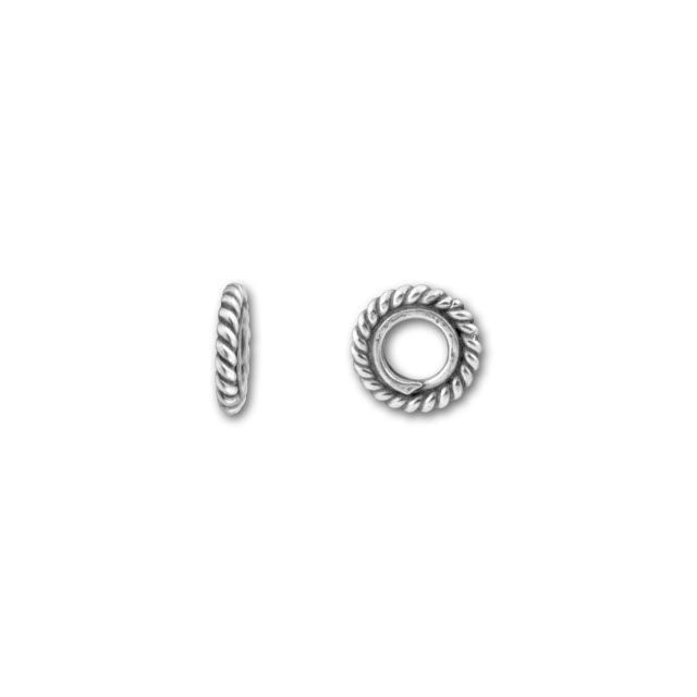 Bali Silver Thin Spacer of Twisted Wire