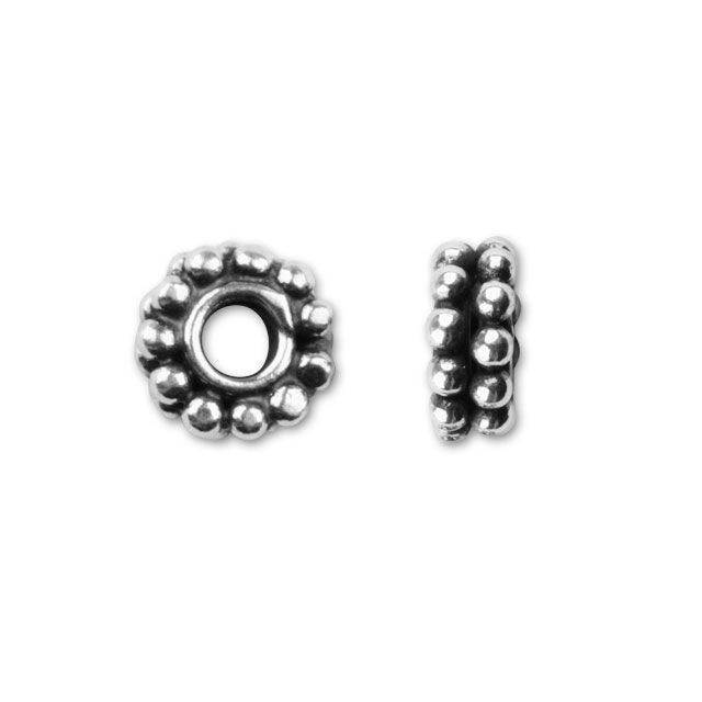 Bali Silver Double Daisy Spacer