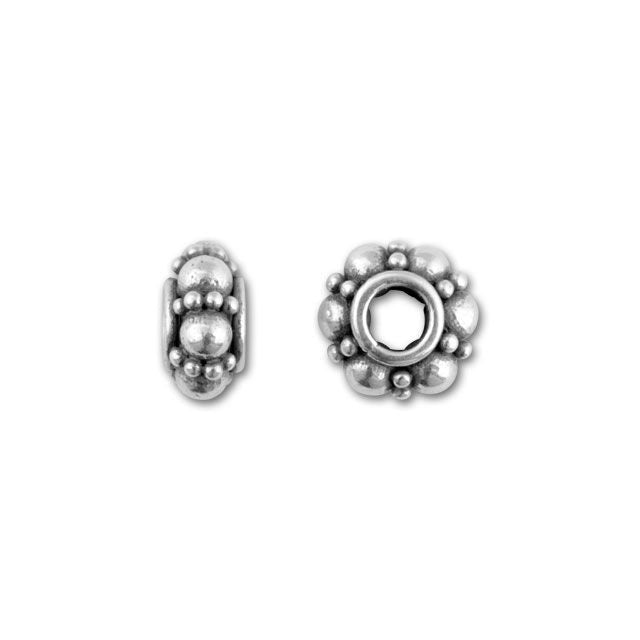 Bali Silver 6mm Spacer with Large and Small Granulation