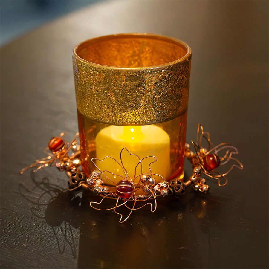 DIY Festive Holiday Candle Ring
