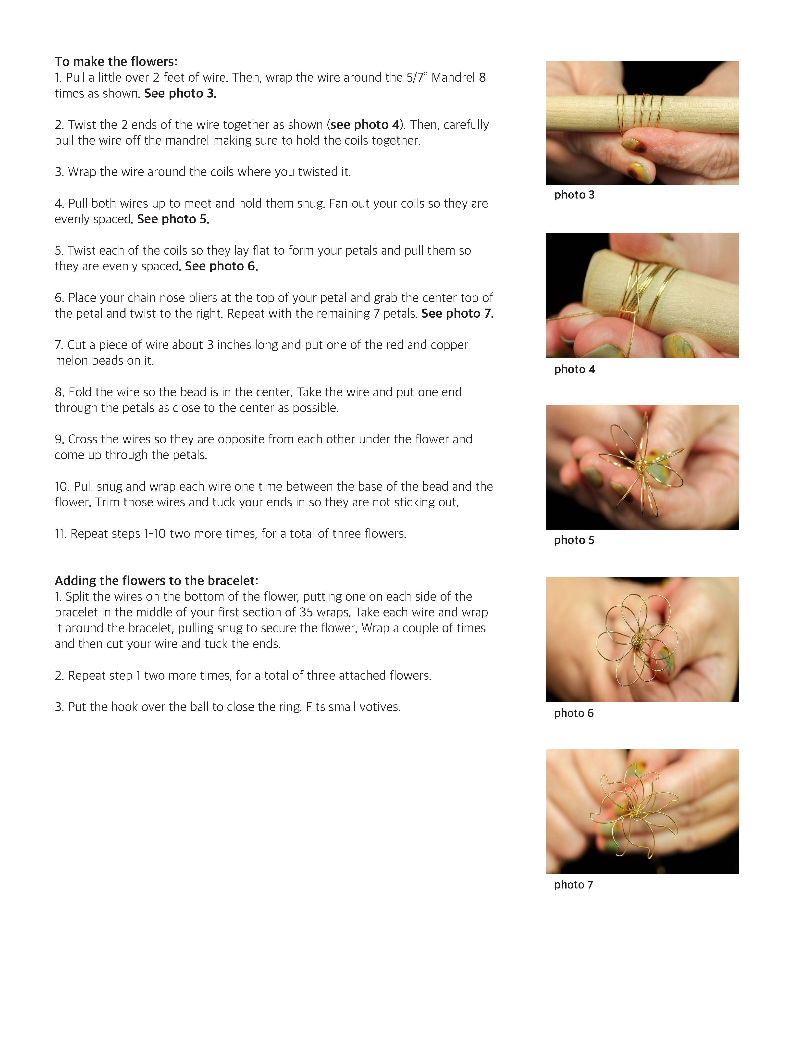 INSTRUCTIONS for DIY Festive Holiday Candle Ring