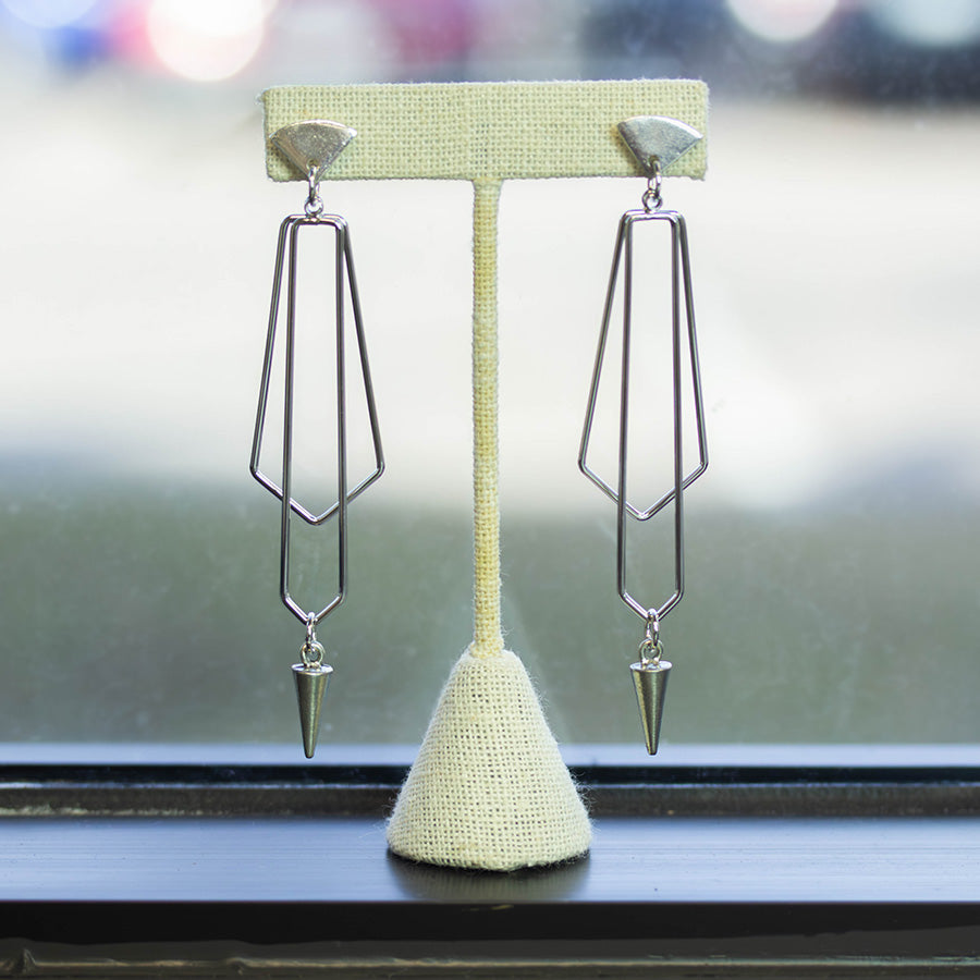 DIY Elongated Edge Earrings