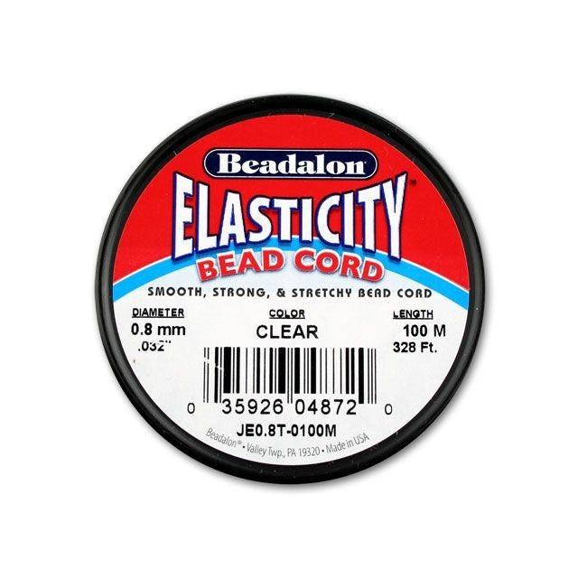 Beadalon Elasticity 0.8mm Clear 100 Meters