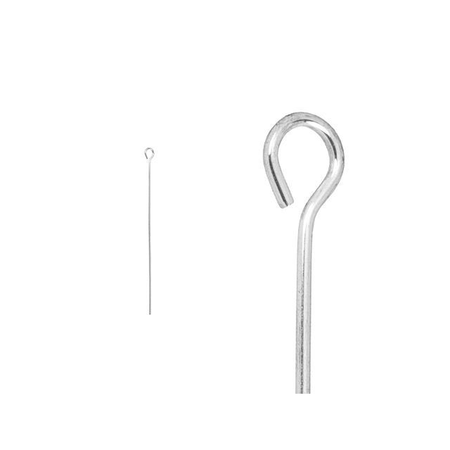 Sterling Silver 24 Gauge 1.5-Inch Eye Pin