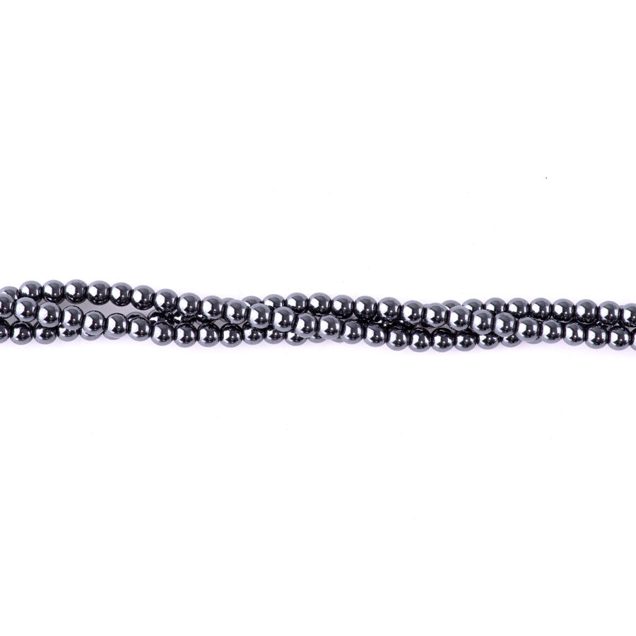 Hematite 4mm Round - 15-16 Inch