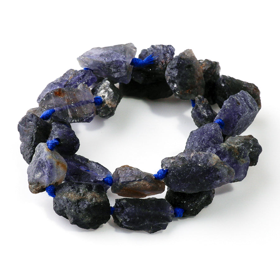 Iolite 11-15mm Nugget - 15-16 Inch