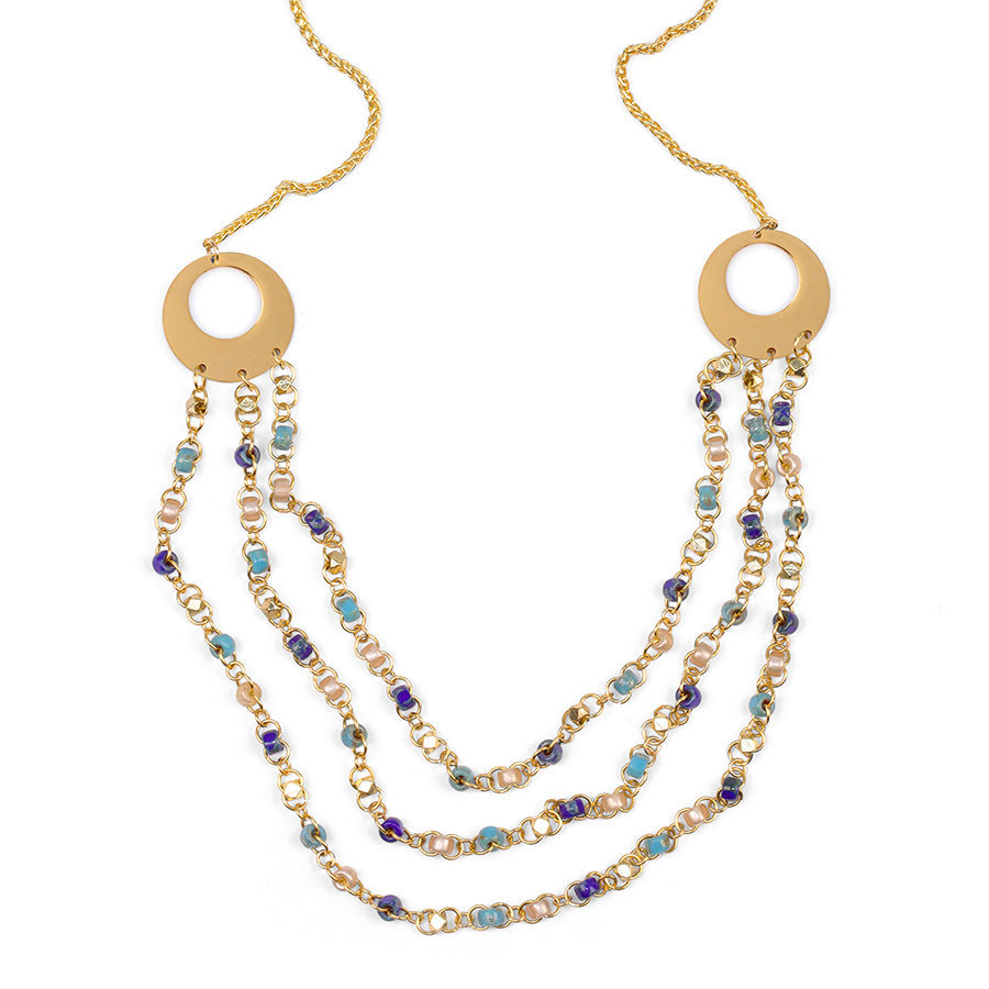 Mahal 3 Layer Adjustable Necklace Kit - Golden Morning Sky