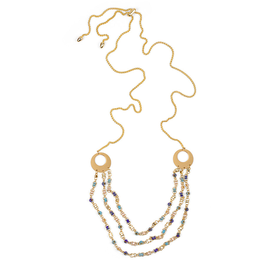 Mahal 3 Layer Adjustable Necklace Kit - Golden Morning Sky