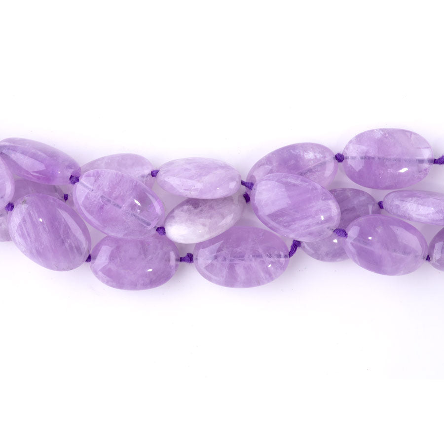 Lavender Amethyst 15x20-25mm Nugget - 15-16 Inch