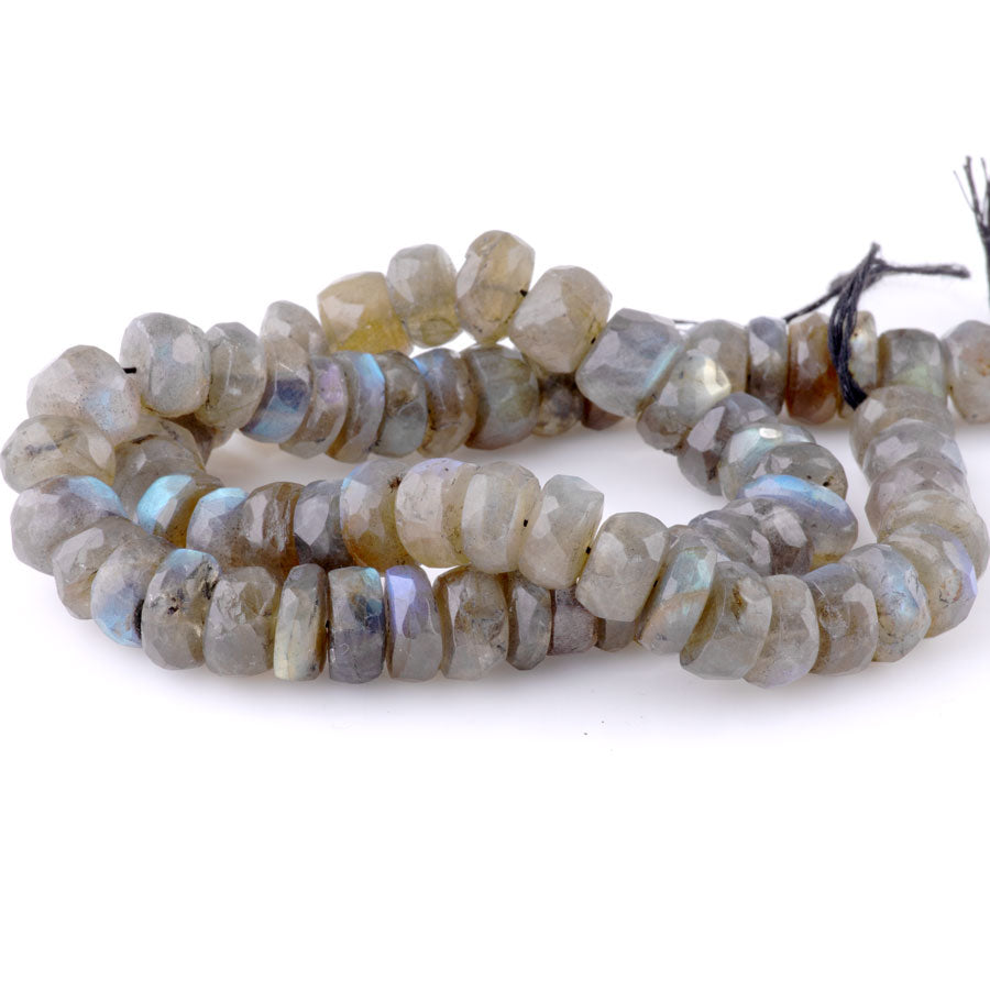 Labradorite 12mm Rondelle Faceted - 15-16 Inch