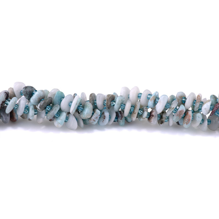 Larimar 5x8mm Chip - 15-16 Inch