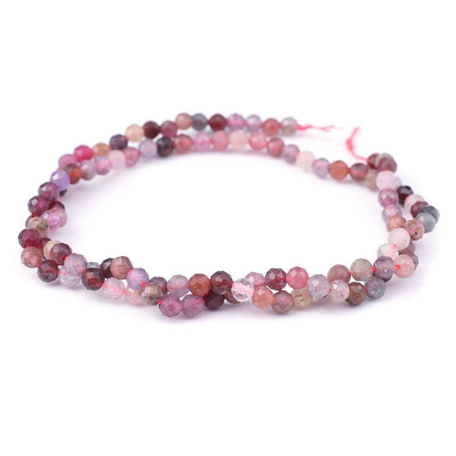 Multi Spinel 4mm Round Faceted - 15-16 Inch