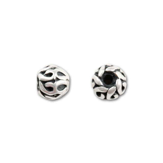 Bali Silver Spacer with Looped Wire Work, 4.5mm