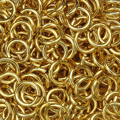 18 Gauge NuGold Jump Rings by Weave Got Maille - 6mm