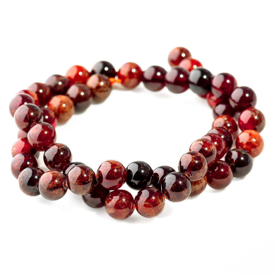 Orange Garnet 8mm Round - 15-16 Inch – Goody Beads