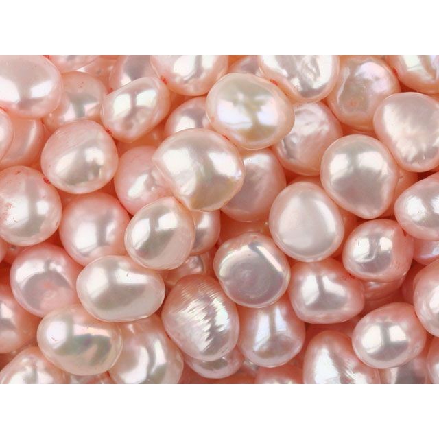 Pink Large Nugget Freshwater Pearl Strand